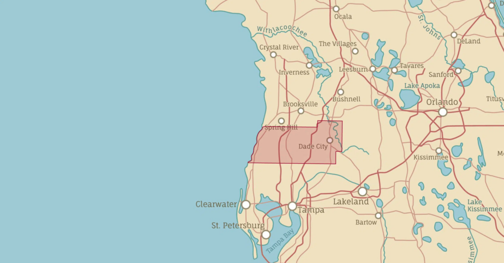 Pasco County Map